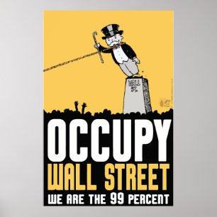 Poster Occupez Wall Street que nous sommes l'affiche de