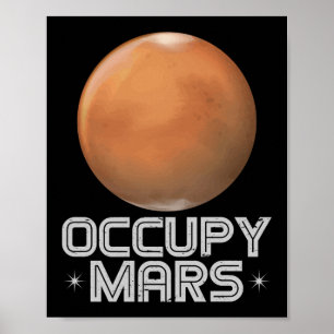 Poster Occupy Mars 2020 Planet Martian