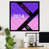 Poster occupy wall street 2014 (Bureau à domicile)