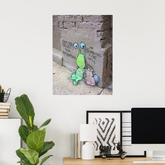 Poster occupy your imagination! (Bureau à domicile)