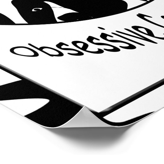 Poster OCD Obsessionnel Vache Trouble (Coin)