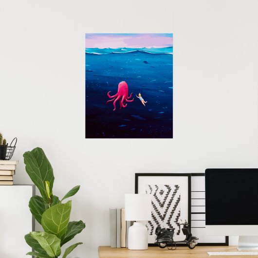 Poster Océan (Bureau à domicile)