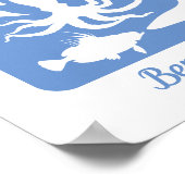 Poster Océan - 50 Signature Livre d'invité Alternative (Coin)