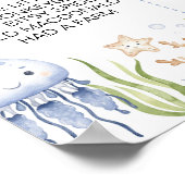 Poster Ocean Animals Boy Under the Sea Anniversaire Jalon (Coin)