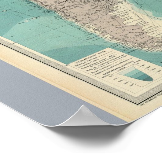 Poster Océan Atlantique composite (Coin)