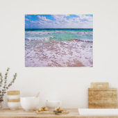 Poster Océan Atlantique Sur La Plage De Floride (Cuisine)
