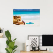 Poster Ocean beach (Bureau à domicile)