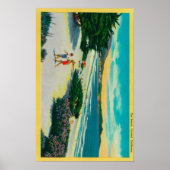 Poster Ocean Beach à Carmel, CACarmel, CA (Devant)