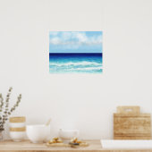 Poster Ocean Beach Sea view (Cuisine)