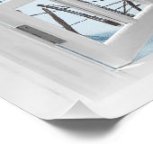 Poster Ocean Beach Window Watercolor (Coin)