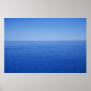 Poster Océan bleu