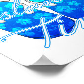 Poster Océan Blue Island Time (Coin)