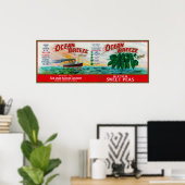 Poster Ocean Breeze Sweet Peas Étiquette (Bureau à domicile)
