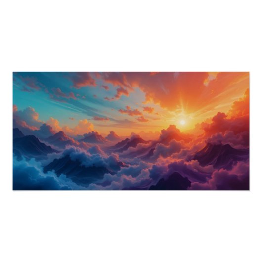 Poster Océan Céleste (Devant)