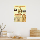 Poster Ocean City, Maryland en train (Cuisine)