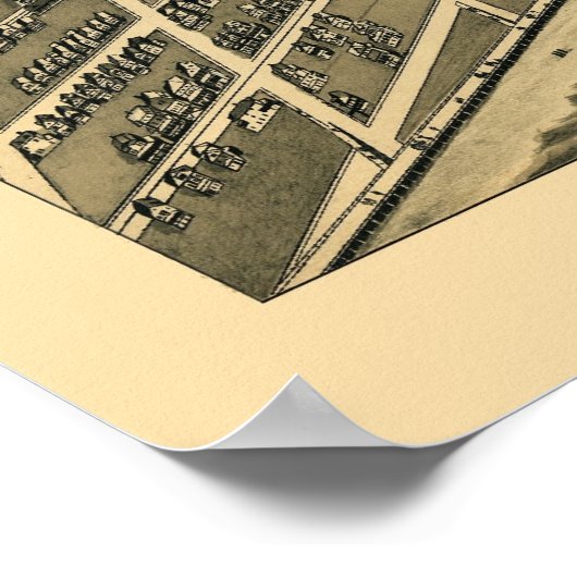 Poster Ocean City, NJ Panoramic Map - 1903 (Coin)