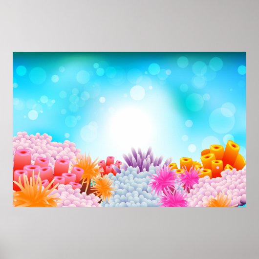 Poster Océan corallien (Devant)