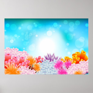 Poster Océan de corail