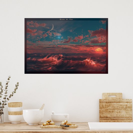 Poster Océan de feu (Cuisine)