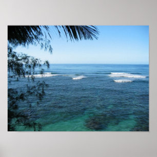 Poster océan de Kauai