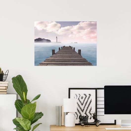Poster Ocean Dock Scène (Bureau à domicile)