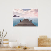 Poster Ocean Dock Scène (Cuisine)