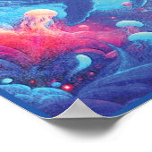 Poster Ocean Dreams Psychedelic Whale (Coin)