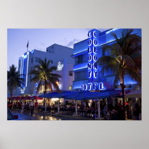 Poster Ocean Drive, South Beach, Miami Beach, 2