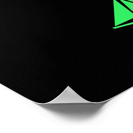 Poster Ocean Glow_green clipper baleine blanche multi-ico (Coin)