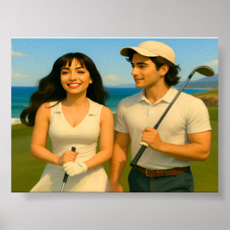 Poster Ocean Golfing
