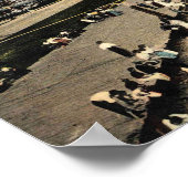 Poster Ocean Grove, New Jersey, Plage Vintage (Coin)