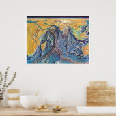 Poster " Océan Indien : 1967/aujourd'hui - Relief marin (Cuisine)