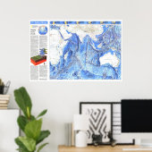 Poster " Océan Indien : 1992 Carte détaillée ... (Bureau à domicile)