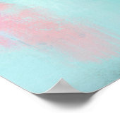 Poster Ocean Joyride - Blue Turquoise Abstrait Art (Coin)