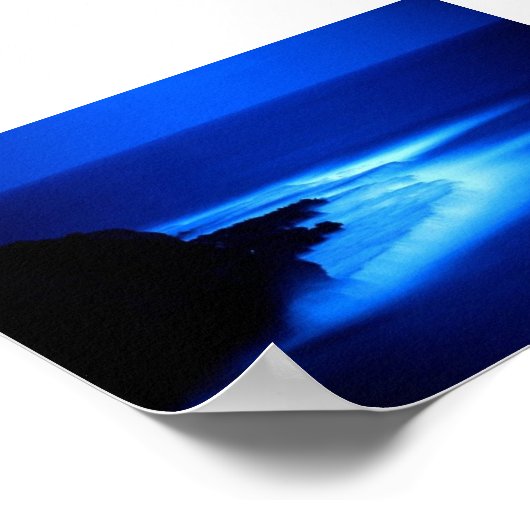 Poster Océan la nuit (Coin)