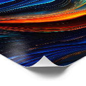 Poster Océan Lava "Pyroquatique" (Coin)