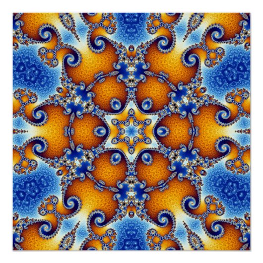 Poster Ocean Life Mandala (Devant)