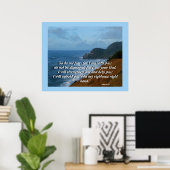 Poster Ocean Lighthouse Isaiah 41:10 Imprimer (Bureau à domicile)