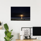 Poster Océan Lune (Bureau à domicile)