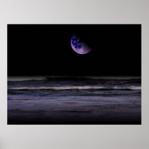 Poster Océan mauve