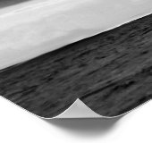Poster Océan noir et blanc (Coin)