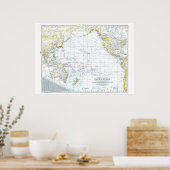 Poster " Océan Pacifique : 1942 Le théâtre de guerre... (Cuisine)