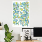 Poster Océan reflète l'impression de peinture d'artiste à (Bureau à domicile)