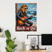 Poster Ocean Roar : Lion post-punk (Bureau à domicile)