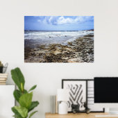Poster Océan rocheux d'Aruba (Bureau à domicile)