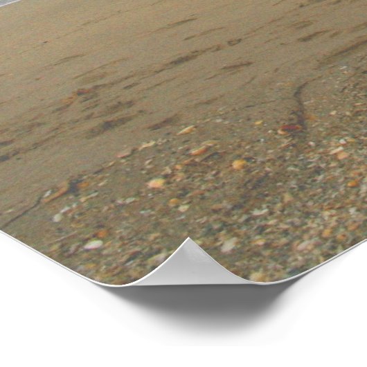 Poster Océan Sand Sky Faded arrière - plan (Coin)