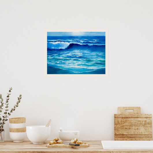 Poster Ocean Scene (Cuisine)