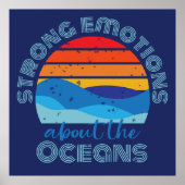 Poster Ocean Sing Retro Sunset (Devant)