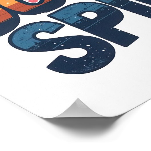 Poster "Ocean Spirit" Retro Summer Graphic (Coin)