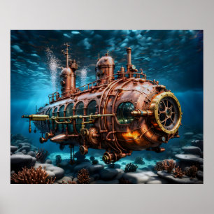 Poster Ocean Steampunk